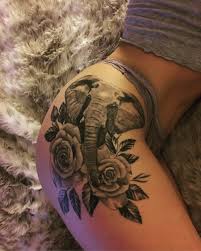 Elephant Thigh Tattoo Tattoos Draws Sketches