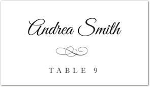 Table Place Cards Template Template Business