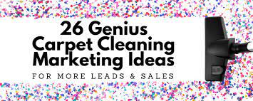 carpet cleaning marketing ideas