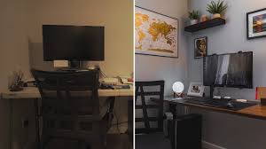 bedroom into an office e