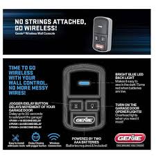 genie wireless wall console for most