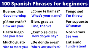 100 spanish phrases for your first