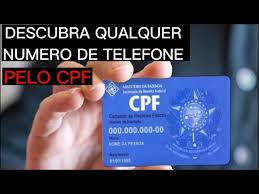 telefone pelo cpf ou rg