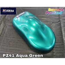 I've been experimenting more with metallics in my pieces, and find that certain metallics. Aikka Pz41 Aqua Green Supreme Pearlized Metallic Colour 2k Car Paint Shopee Malaysia