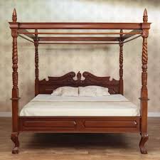 Four Poster Canopy Bed With Low Footend