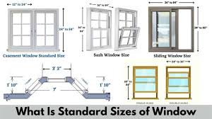 Standard Window Sizes What Are The