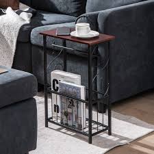 Narrow Side Table With Removable Paper