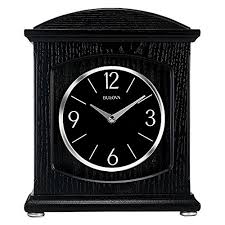 Bulova Glendale Mantel Metal Dial Clock