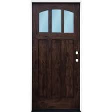 stained wood doors with glass wood