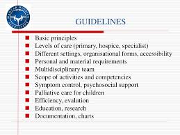 Ppt Development And Standards Of Palliative Care In