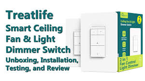 No light on the fan, the dimmer controls the speed of the. Treatlife Smart Ceiling Fan And Light Dimmer Switch Review Youtube