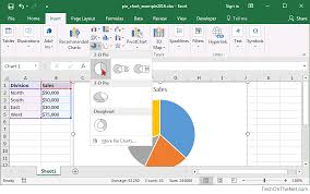 ms excel 2016 how to create a pie chart
