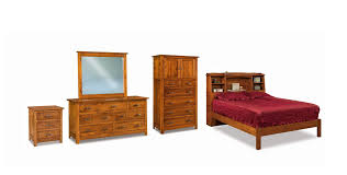 amish mission bookcase bedroom set