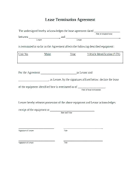 Lease Agreements Free Lease Notice Template Termination Of Lease