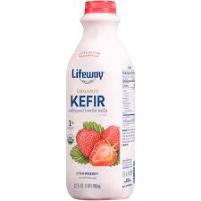 fat kefir strawberry cultured milk