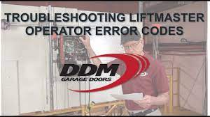 resolve liftmaster error code 4