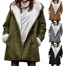 Womens Fleece Lined Warm Winter Jacket