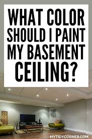 Basement Ceiling Painted