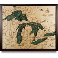 Great Lakes Large Pure Michigan Great Lakes Map