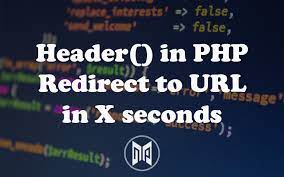 header in php refresh redirect to