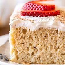 Dry Tres Leches Cake gambar png