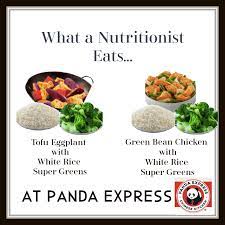 what a nutritionist eats panda express