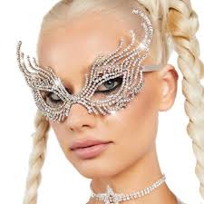 women rhinestone eye mask erfly