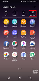 add apps to secure folder samsung