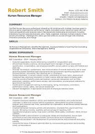 Human Resources Manager Resume Samples Qwikresume
