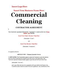 Cleaning Contract Sample Contracts Contract Templates