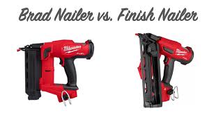 brad nailer vs finish nailer the