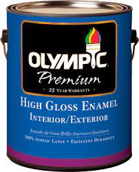 It resists staining and has outstanding scrubbability. Decorative Paint Olympic Premium Olympic Outdoor For Indoor Use For Walls