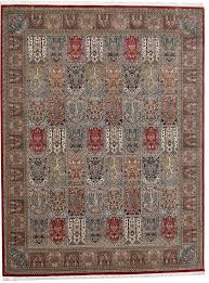 udai exports red and brown bakhtiari carpet