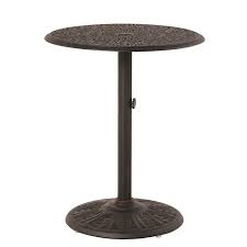 Round Pedestal Bar Height Table
