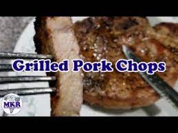 quick and easy grilled pork chops on