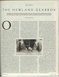 The Hewland Gearbox Motor Sport Magazine Archive