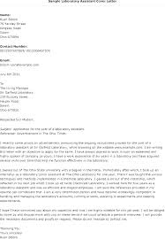 Microbiologist Cover Letter Cover Letter For Lab Technician Cover