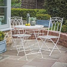 Tefe 2 Seater Garden Bistro Set White