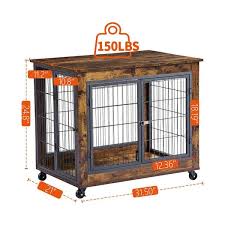 foobrues dog cage crate with double