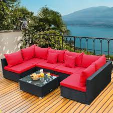 Sectional Wicker Furniture Sofa Set