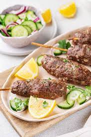 juicy lula kebabs baked in the oven