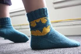 Knit Batman Socks Lion Brand Notebook