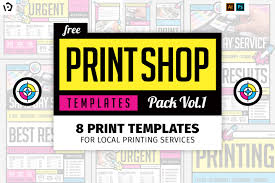 Free Print Shop Templates For Local Printing Services