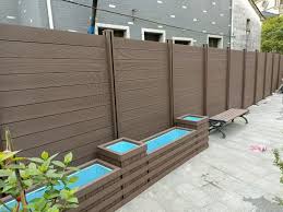 china wood plastic composite fence and