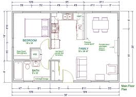 20x30 House Plans Cabin Floor Plans