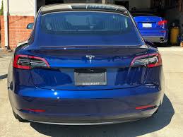 The 2019 tesla model 3 is a glimpse of the future in many ways; 2019 Tesla Model 3 Blue Metallic Detailership
