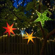 outdoor star lights yard envy