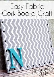easy fabric cork board craft