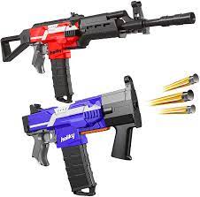 All assault rifles and machine guns (except some with cylinders) doesn't need. Amazon Com Holiky Diy Electric Automatic Toy Guns For Nerf Guns Bullets Bundle With Automatic Blaster Guns Toys For Boys Ages 6 12 3 Modes Soft Foam Darts Guns With 100pcs Dart Refill Toys
