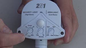Security Light Installation Part 9 Setting Dusk To Dawn Light Control On 2n1 Area Pir Youtube